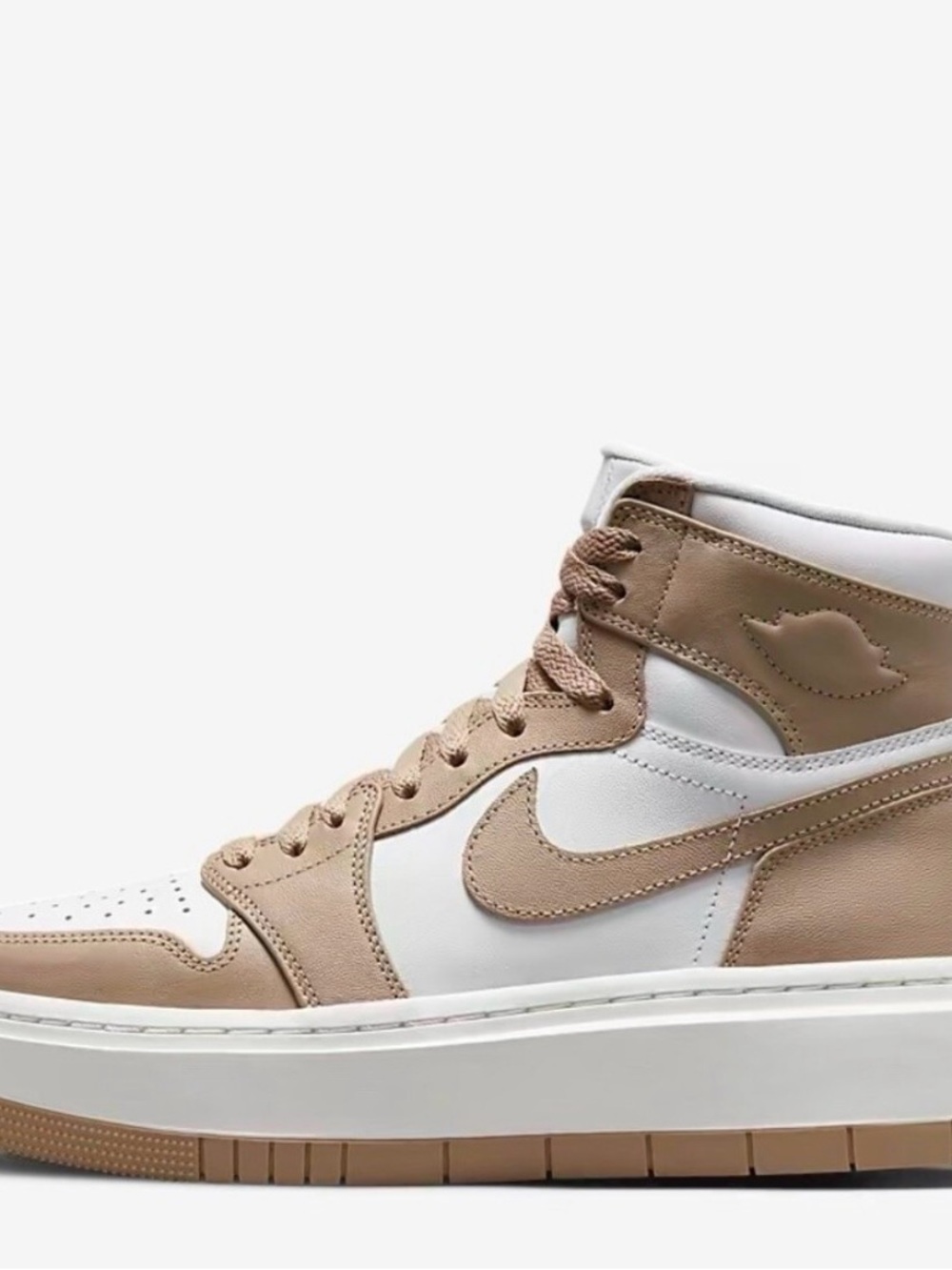 Nike Women’s Air Jordan 1 Elevate High Heel White Sail Desert Women’s 8